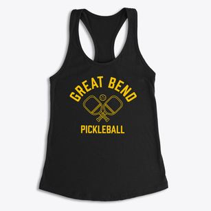 Great Bend Kansas Pickleball Women's Racerback Tank