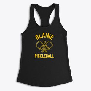 Blaine Idaho Pickleball Women's Racerback Tank