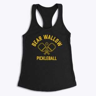 Bear Wallow Tennessee Pickleball Women's Racerback Tank