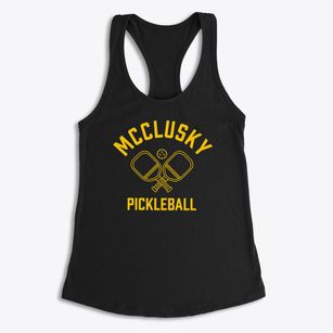 Mcclusky Illinois Pickleball Women's Racerback Tank