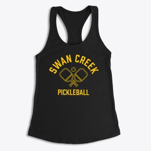Swan Creek Michigan Pickleball Women's Racerback Tank