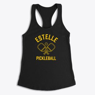 Estelle North Carolina Pickleball Women's Racerback Tank