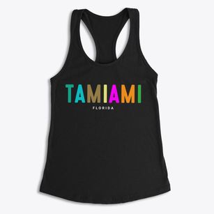 Tamiami Florida Color Pop Women's Racerback Tank