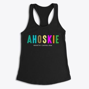Ahoskie North Carolina Color Pop Women's Racerback Tank