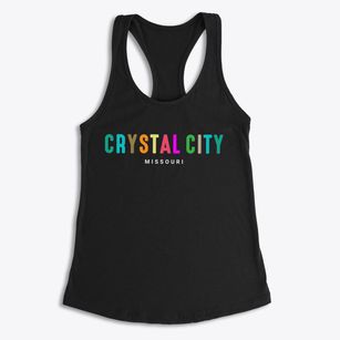 Crystal City Missouri Color Pop Women's Racerback Tank
