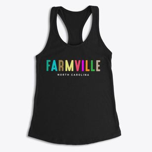 Farmville North Carolina Color Pop Women's Racerback Tank