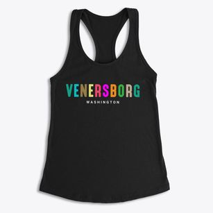 Venersborg Washington Color Pop Women's Racerback Tank