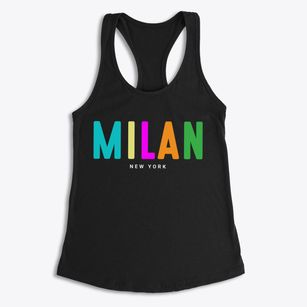 Milan New York Color Pop Women's Racerback Tank
