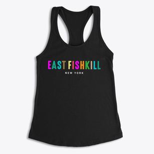 East Fishkill New York Color Pop Women's Racerback Tank