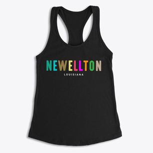 Newellton Louisiana Color Pop Women's Racerback Tank