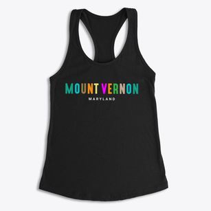 Mount Vernon Maryland Color Pop Women's Racerback Tank