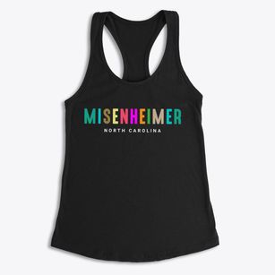 Misenheimer North Carolina Color Pop Women's Racerback Tank