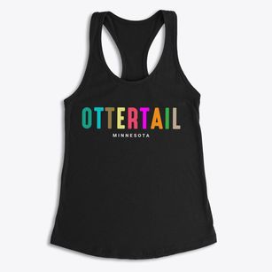 Ottertail Minnesota Color Pop Women's Racerback Tank