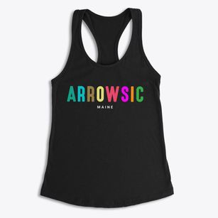 Arrowsic Maine Color Pop Women's Racerback Tank