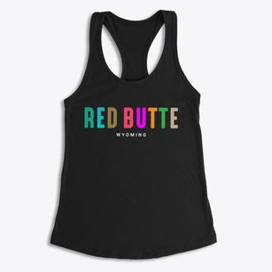Red Butte Wyoming Color Pop Women's Racerback Tank