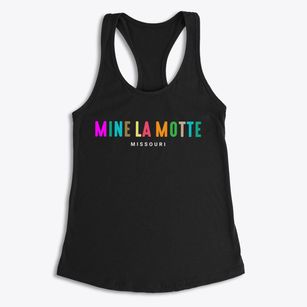 Mine La Motte Missouri Color Pop Women's Racerback Tank