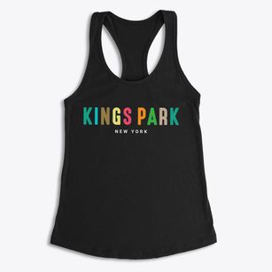 Kings Park New York Color Pop Women's Racerback Tank