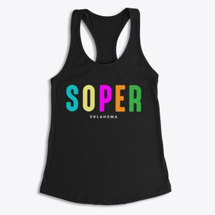 Soper Oklahoma Color Pop Women's Racerback Tank