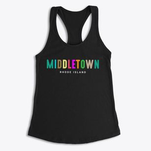 Middletown Rhode Island Color Pop Women's Racerback Tank