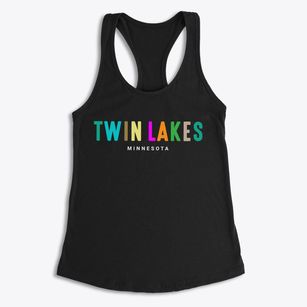 Twin Lakes Minnesota Color Pop Women's Racerback Tank