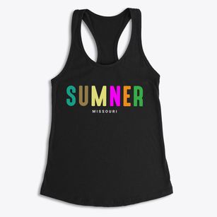 Sumner Missouri Color Pop Women's Racerback Tank