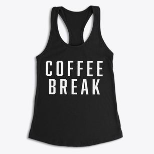   Coffee Break Women's Racerback Tank