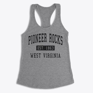 Pioneer Rocks West Virginia Classic Established Women's Racerback Tank