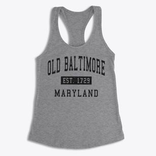 Old Baltimore Maryland Classic Established Women's Racerback Tank
