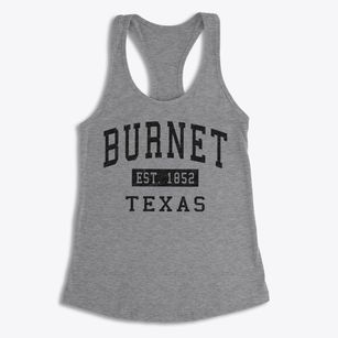 Burnet Texas Classic Established Women's Racerback Tank