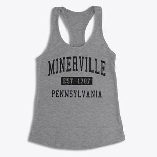 Minerville Pennsylvania Classic Established Women's Racerback Tank