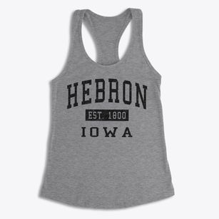 Hebron Iowa Classic Established Women's Racerback Tank
