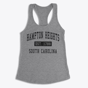 Hampton Heights South Carolina Classic Established Women's Racerback Tank