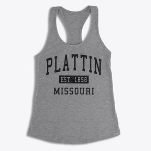 Plattin Missouri Classic Established Women's Racerback Tank