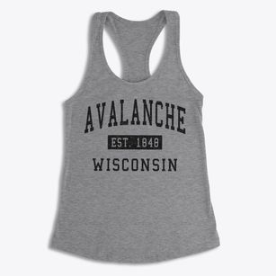 Avalanche Wisconsin Classic Established Women's Racerback Tank