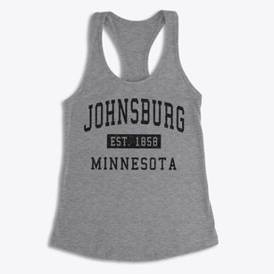 Johnsburg Minnesota Classic Established Women's Racerback Tank