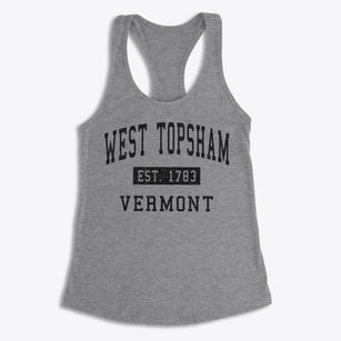 West Topsham Vermont Classic Established Women's Racerback Tank