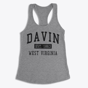 Davin West Virginia Classic Established Women's Racerback Tank