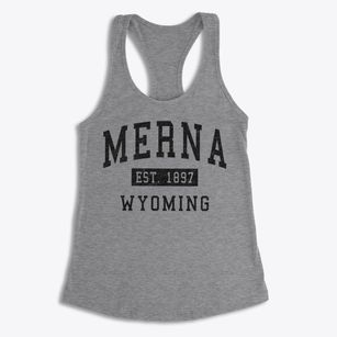 Merna Wyoming Classic Established Women's Racerback Tank