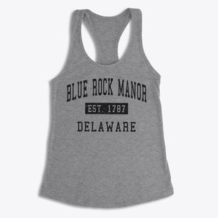 Blue Rock Manor Delaware Classic Established Women's Racerback Tank