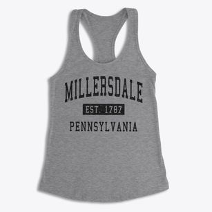 Millersdale Pennsylvania Classic Established Women's Racerback Tank