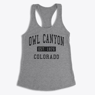 Owl Canyon Colorado Classic Established Women's Racerback Tank