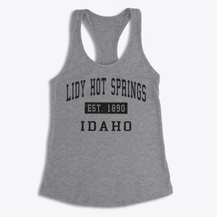 Lidy Hot Springs Idaho Classic Established Women's Racerback Tank