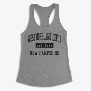 Westmoreland Depot New Hampshire Classic Established Women's Racerback Tank