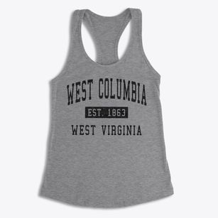 West Columbia West Virginia Classic Established Women's Racerback Tank