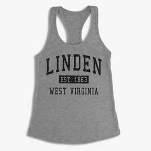 Linden West Virginia Classic Established Women's Racerback Tank