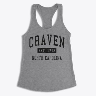 Craven North Carolina Classic Established Women's Racerback Tank