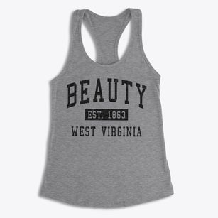 Beauty West Virginia Classic Established Women's Racerback Tank