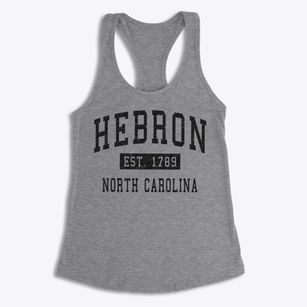 Hebron North Carolina Classic Established Women's Racerback Tank