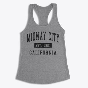 Midway City California Classic Established Women's Racerback Tank
