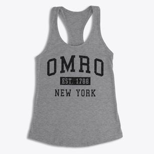 Omro New York Classic Established Women's Racerback Tank